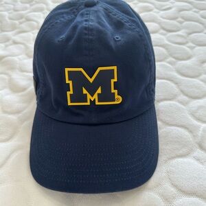Jordan Michigan Wolverines Dark Blue Hat with Yellow Emblem